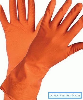 Tutto il lavoro viene eseguito solo con i guanti! Tutto il lavoro viene eseguito solo con i guanti!