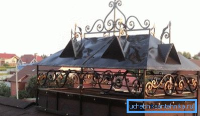 Cappuccio protettivo - un elemento necessario del forno o tubo di ventilazione Cappuccio protettivo - un elemento necessario del forno o tubo di ventilazione