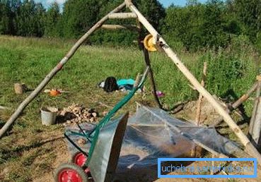 Qui il dispositivo è stato fatto a mano e da mezzi improvvisati, se è garantito per resistere a 500-600 kg, allora questo può essere usato, anche se non causa confidenza Qui il dispositivo è stato fatto a mano e da mezzi improvvisati, se è garantito per resistere a 500-600 kg, allora questo può essere usato, anche se non causa confidenza