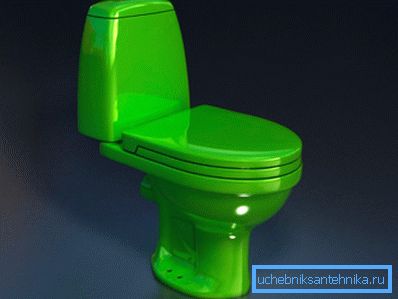 Il WC verde compatto è perfetto per le case che hanno bambini, a loro piace molto questo colore Il WC verde compatto è perfetto per le case che hanno bambini, a loro piace molto questo colore